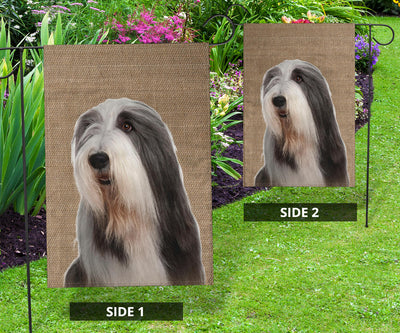 Bearded Collie Dog Design Garden & House Flags - JillnJacks Exclusive