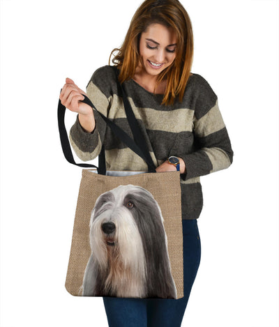 Bearded Collie Dog Design Tote Bags - JillnJacks Exclusive