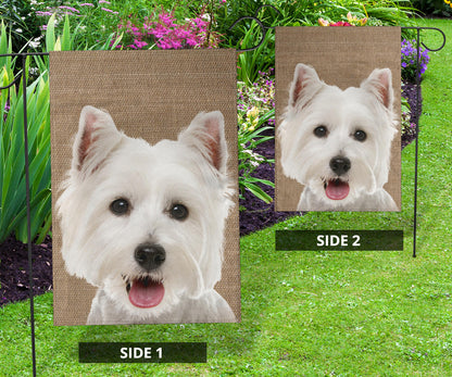 Westie Dog Design Garden & House Flags - JillnJacks Exclusive