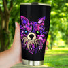 Long Hair Chihuahua Design Double-Walled Vacuum Insulated Tumblers - Art By Cindy Sang - JillnJacks Exclusive