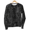 Border Collie Grey Camouflage Design Sweater For Women - JillnJacks Exclusive