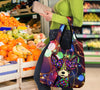 Chihuahua Design 3 Pack Grocery Bags With Holiday / Christmas Print - Art by Cindy Sang