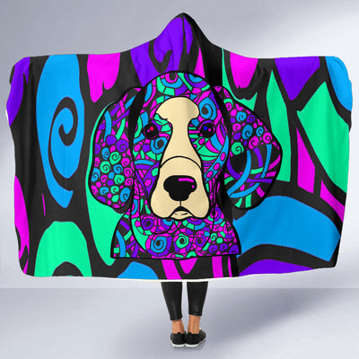 Weimaraner Design Hooded Blankets - Art by Cindy Sang - JillnJacks Exclusive