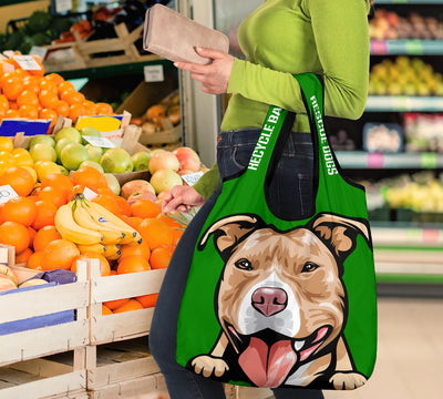 Pit Bull Design #6 - 3 Pack Grocery Bags - 2022 Collection