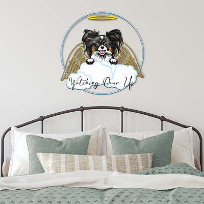 Papillon Design My Guardian Angel Metal Sign for Indoor or Outdoor Use