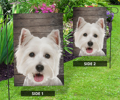 Westie Dog Design Garden & House Flags - JillnJacks Exclusive