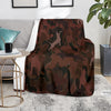 Pit Bull Maroon Camouflage Design #2 Premium Blanket
