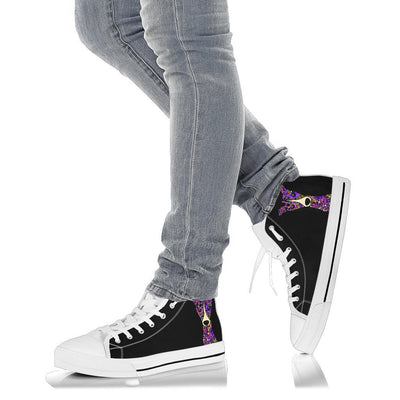 Greyhound Design Canvas High Tops Shoes - Art By Cindy Sang - JillnJacks Exclusive