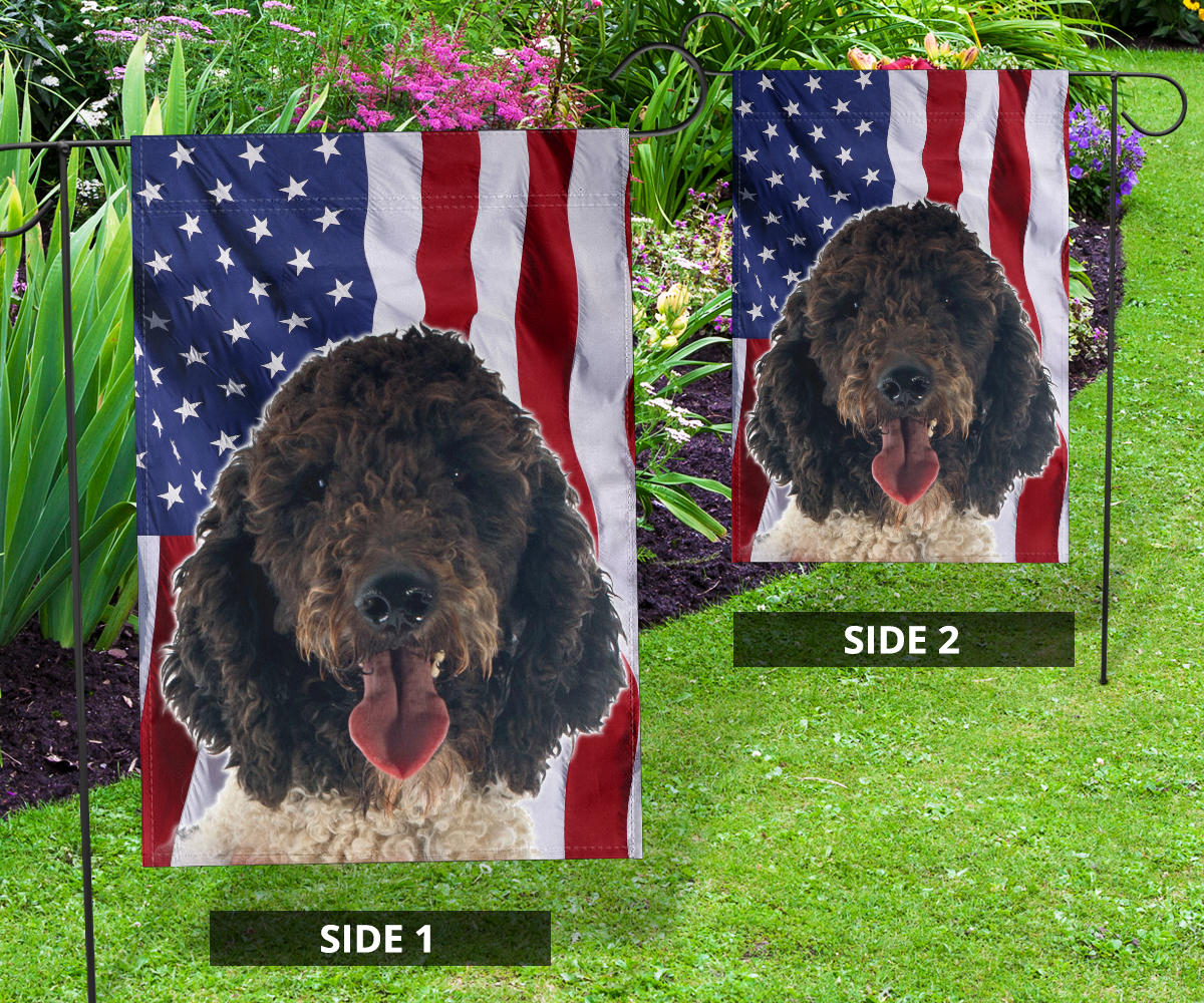 Portuguese Water Dog Design Garden & House Flags - JillnJacks Exclusive