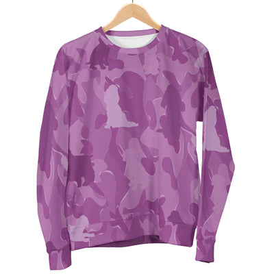 Cocker Spaniel Pink Camouflage Design Sweater For Women - JillnJacks Exclusive