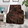 Dachshund Maroon Camouflage Design Premium Blanket