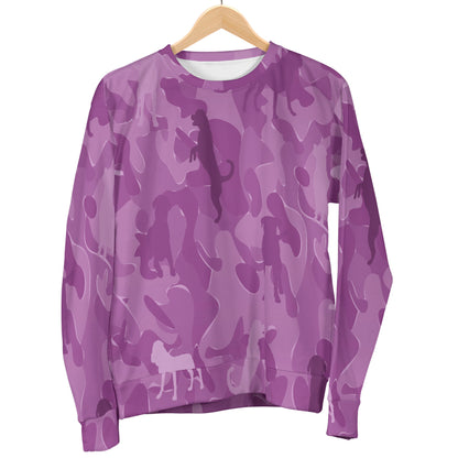 Rottweiler Pink Camouflage Design Sweater For Women - JillnJacks Exclusive
