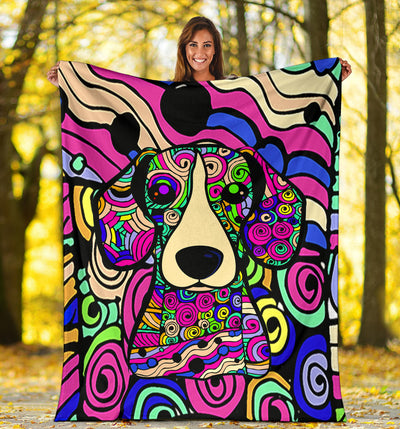 Beagle Design Premium Fleece Blankets - Art by Cindy Sang - JillnJacks Exclusive