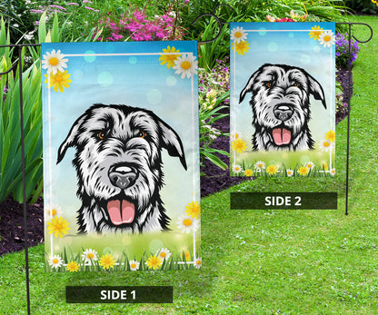 Irish Wolfhound Design Spring and Summer Garden And House Flags - 2022 Collection