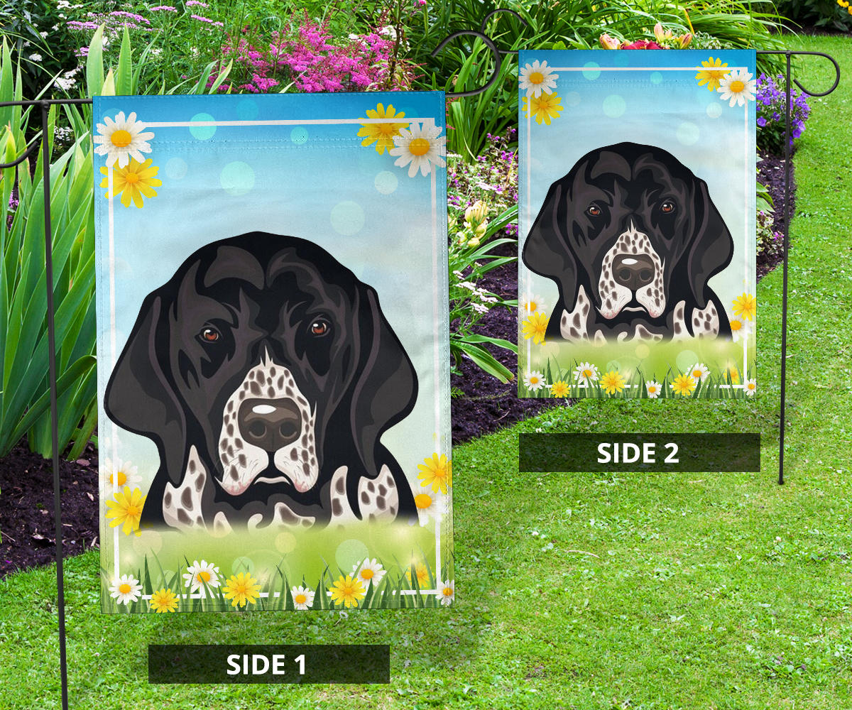 English Pointer Design #2 Spring and Summer Garden And House Flags - 2022 Collection