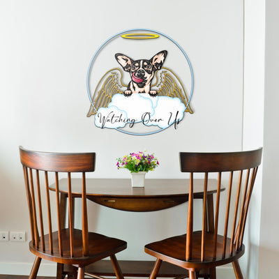 Chihuahua Design My Guardian Angel Metal Sign for Indoor or Outdoor Use