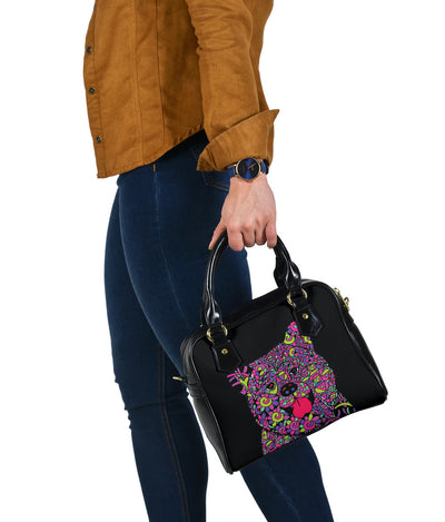 Akita Shoulder Handbag - Art by Cindy Sang - JillnJacks Exclusive