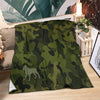 Rottweiler Green Camouflage Design Premium Blanket