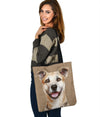 Staffie (Staffordshire Bull Terrier) Design Tote Bags - JillnJacks Exclusive