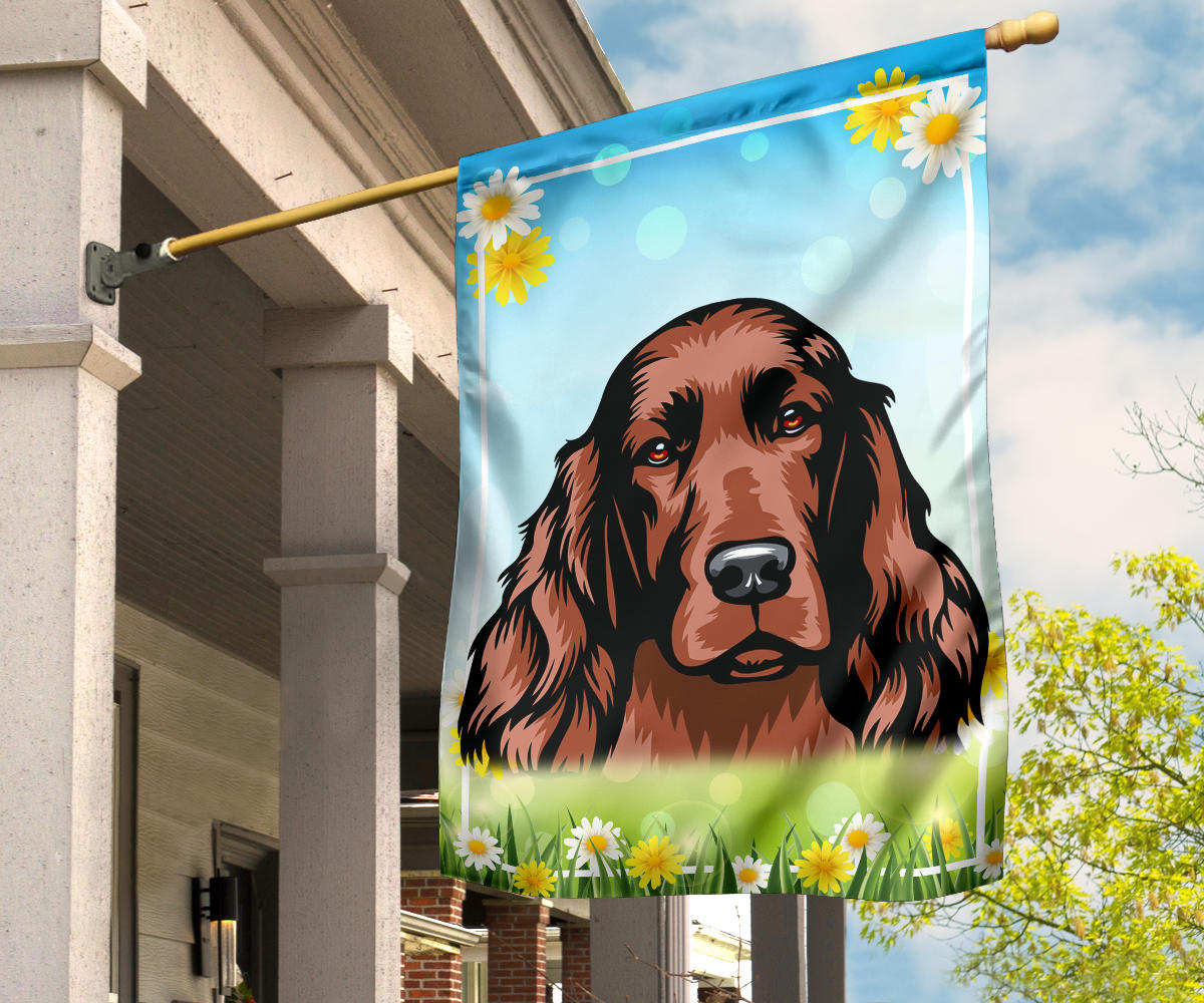 Irish Setter Design Spring and Summer Garden And House Flags - 2022 Collection