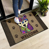 Shiba Inu Design Premium Handcrafted Door Mats - Art By Cindy Sang - JillnJacks Exclusive