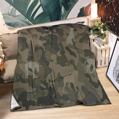 Great Dane Pale Green Camouflage Design Premium Blanket