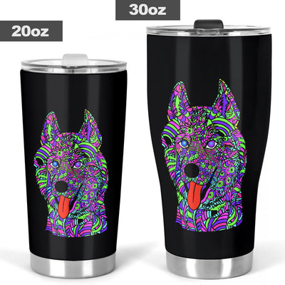 Husky Design Double-Walled Vacuum Insulated Tumblers - Art By Cindy Sang - JillnJacks Exclusive