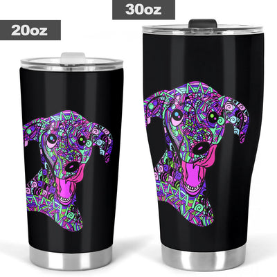 Whippet Design Double-Walled Vacuum Insulated Tumblers - Art By Cindy Sang - JillnJacks Exclusive