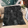 Beagle Grey Camouflage Design Premium Blanket