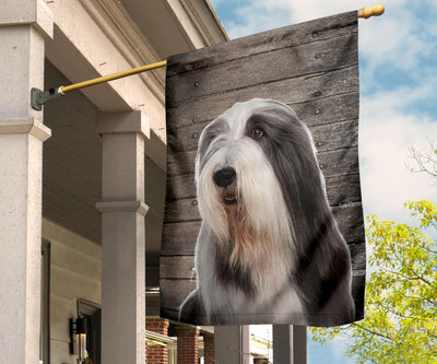 Bearded Collie Dog Design Garden & House Flags - JillnJacks Exclusive