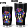 Dachshund Design Double-Walled Vacuum Insulated Tumblers - Art By Cindy Sang - JillnJacks Exclusive