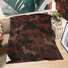 Dachshund Maroon Camouflage Design Premium Blanket