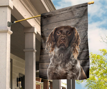 Brittany Spaniel Dog Design Garden & House Flags - JillnJacks Exclusive