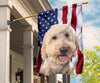 Goldendoodle Dog Design Garden & House Flags - JillnJacks Exclusive