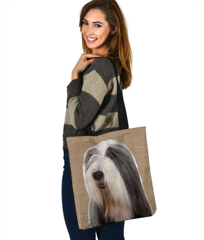 Bearded Collie Dog Design Tote Bags - JillnJacks Exclusive