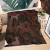 Whippet Maroon Camouflage Design Premium Blanket