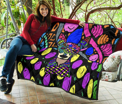 Miniature Pinscher (MinPin) Design Handcrafted Quilts - Art By Cindy Sang - JillnJacks Exclusive