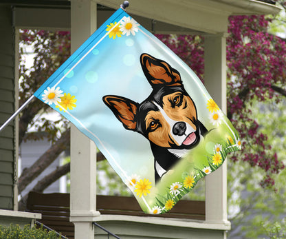 Rat Terrier Design Spring and Summer Garden And House Flags - 2022 Collection