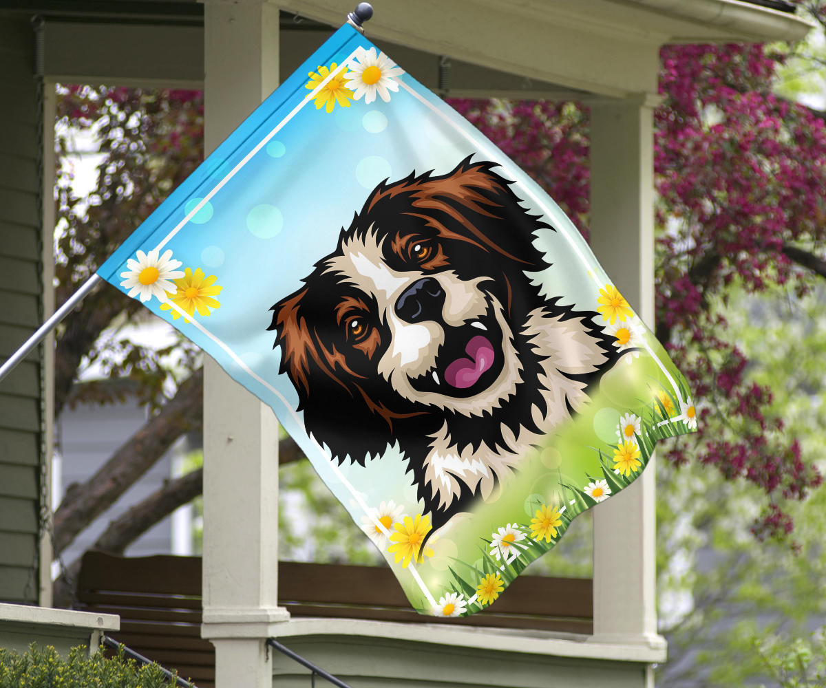 Brittany Spaniel Design Spring and Summer Garden And House Flags - 2022 Collection