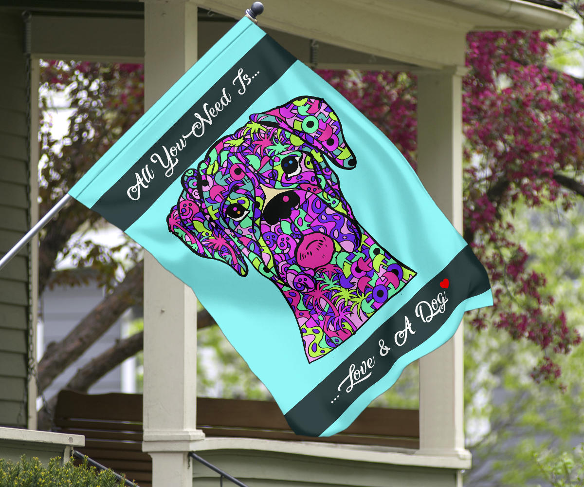 Boxer Design Garden & House Flags - Art By Cindy Sang - JillnJacks Exclusive