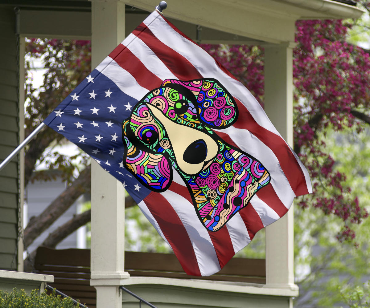 Beagle Design Garden & House Flags - Art By Cindy Sang - JillnJacks Exclusive