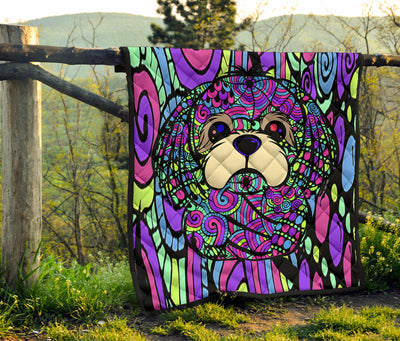 Shih Tzu Design Handcrafted Quilts - Art By Cindy Sang - JillnJacks Exclusive
