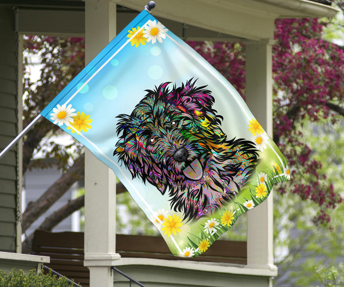 Cockapoo Design #2 Spring Garden And House Flags - 2023 Collection by Cindy Sang