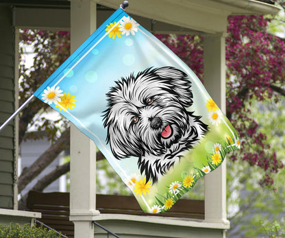 Lhasa Apso Design Spring and Summer Garden And House Flags - 2022 Collection
