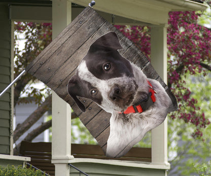 Blue Heeler Dog Design Garden & House Flags - JillnJacks Exclusive