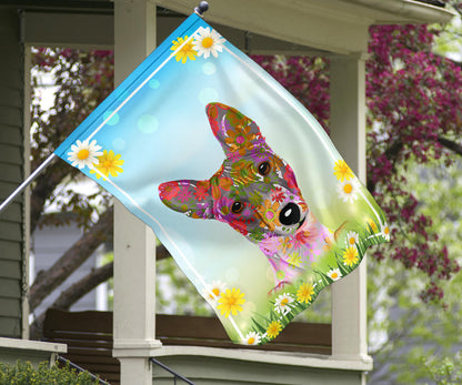 Basenji Design Spring Garden And House Flags - 2023 Collection by Cindy Sang