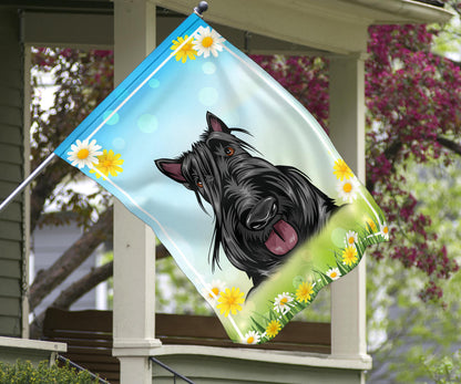 Scottish Terrier Design Spring and Summer Garden And House Flags - 2022 Collection