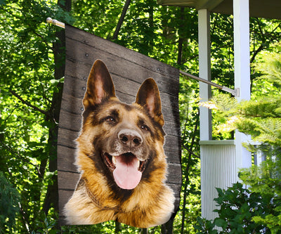 German Shepherd Dog Design Garden & House Flags - JillnJacks Exclusive