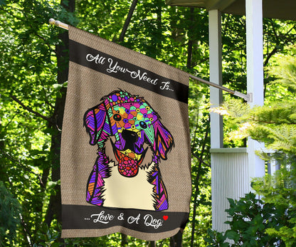 Bernese Mountain Dog Design Garden & House Flags - Art By Cindy Sang - JillnJacks Exclusive