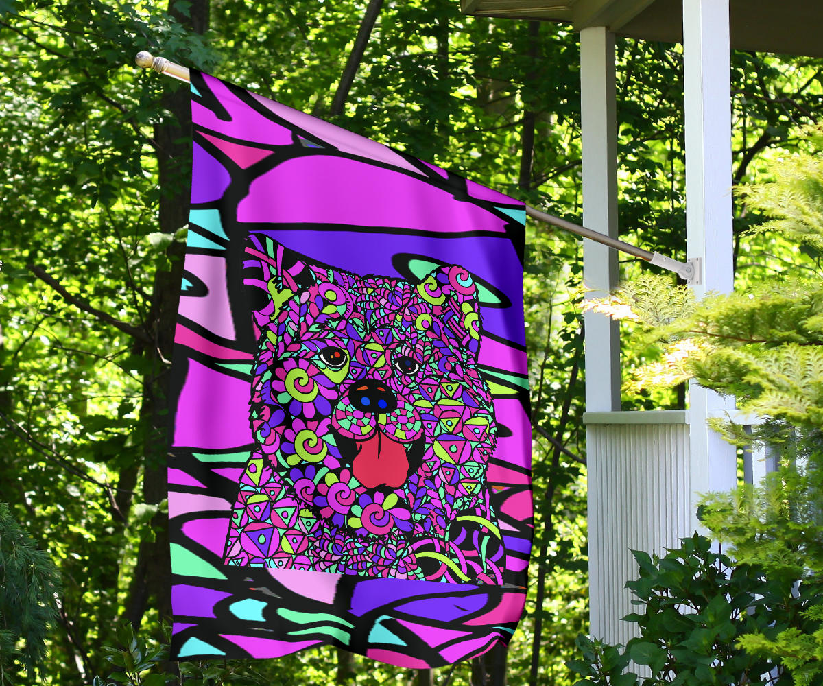 Akita Design Garden & House Flags - Art By Cindy Sang - JillnJacks Exclusive